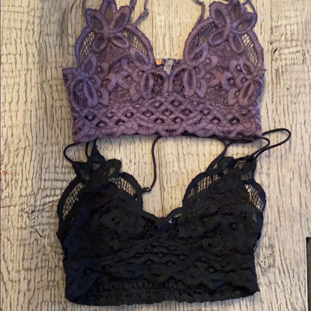 SOLD Free People lace bralettes